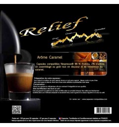 Caramel by Relief, Nespresso® compatible coffee capsules.