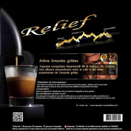 Compatible Capsules Nespresso ® grilled almond aroma