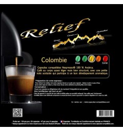 Colombie capsules Relief compatibles Nespresso ®