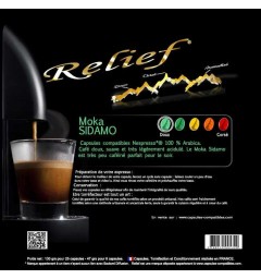 Moka Sidamo capsules compatibles Nespresso ® Relief