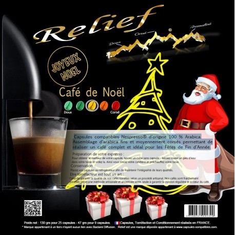Capsules Café de Noël RELIEF compatibles Nespresso ®
