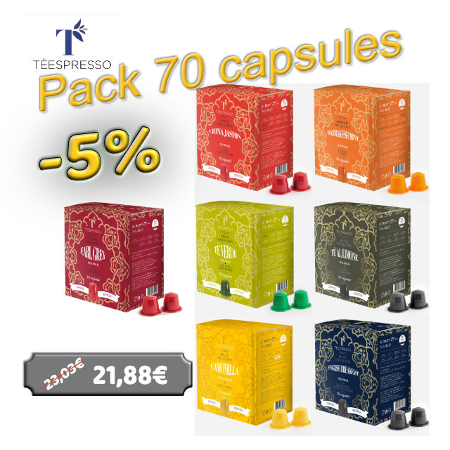 Capsules de thé compatibles Nespresso Téespresso