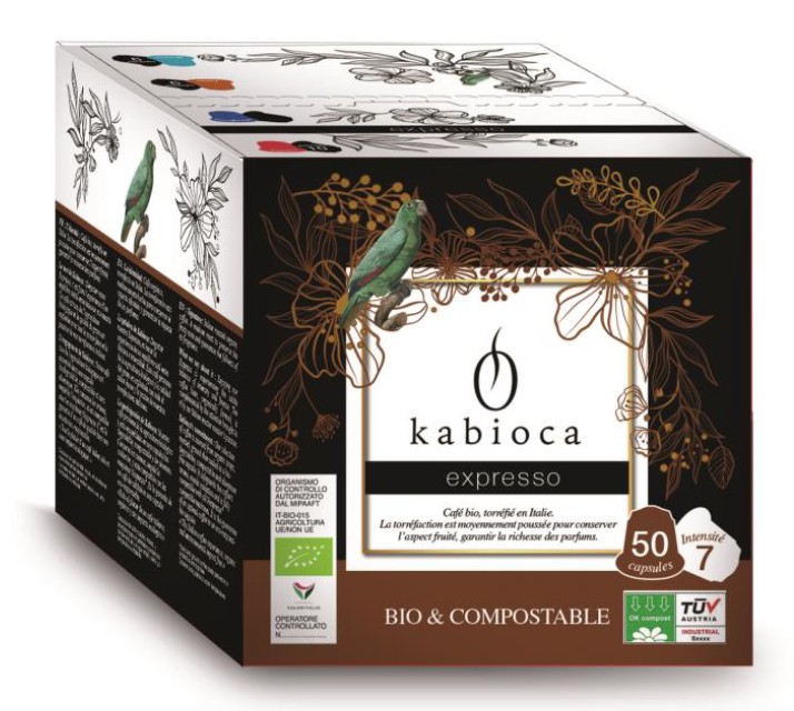 kabioca espresso capsules compatible Nespresso ® organic and compostable