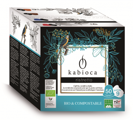 kabioca Ristretto capsules compatible Nespresso ® organic and compostable